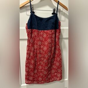 Y2K vintage dress denim & floral Evolution size 3. Summer dress